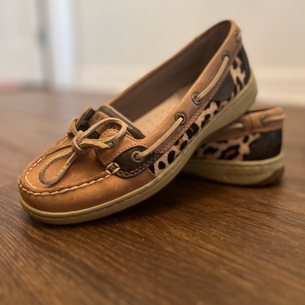 Sperry Leopard Boat Shoes